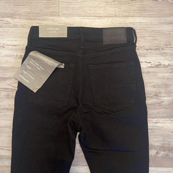 NWT Everlane the high rise skinny jean in black size 26 regular - Picture 7 of 7